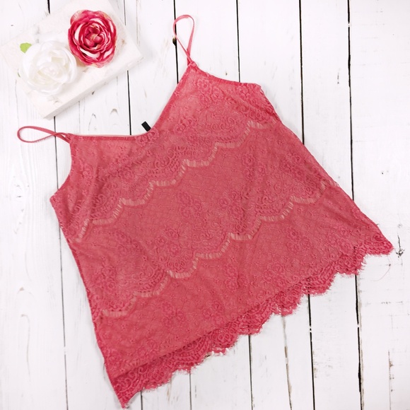 Maurices Tops - Maurices crochet lace spaghetti strap tank L